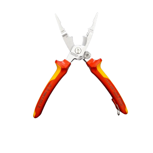 Knipex Combination Pliers, 200 mm Overall, Straight Tip, VDE/1000V (LN)