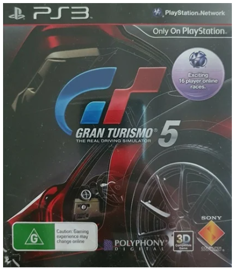 Gran Turismo 5 Playstation 3 No Manual In Good Case