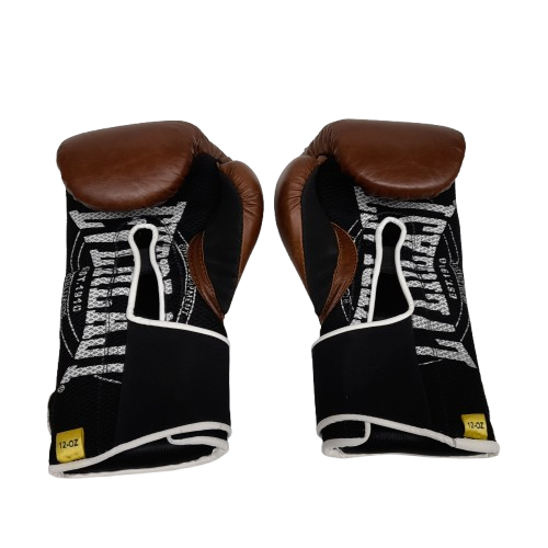 Everlast 1910 Leather Boxing Gloves Brown (MR)