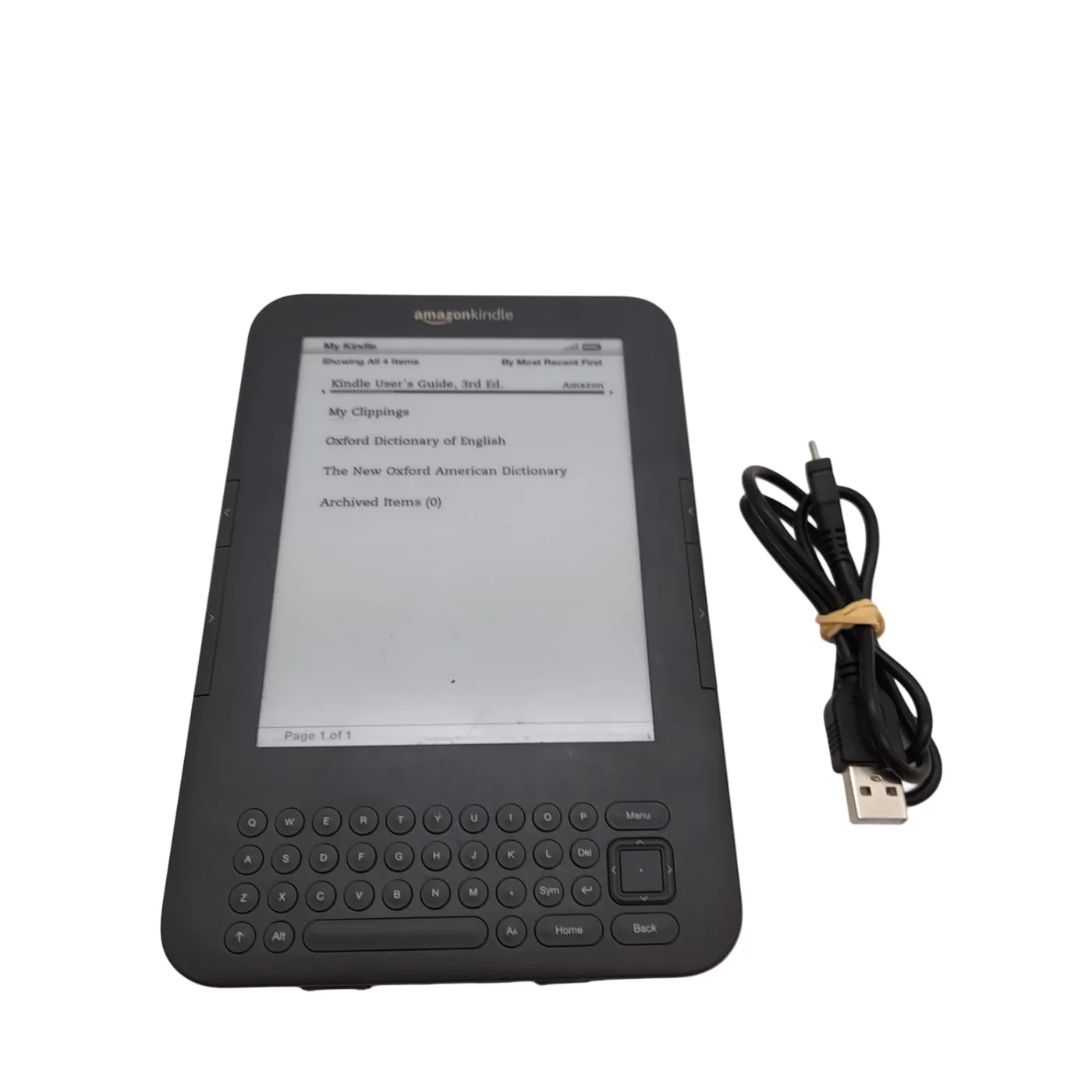 Amazon Kindle 3rd Generation D00901 Grey *SOLD AS IS* (WR 1385381)