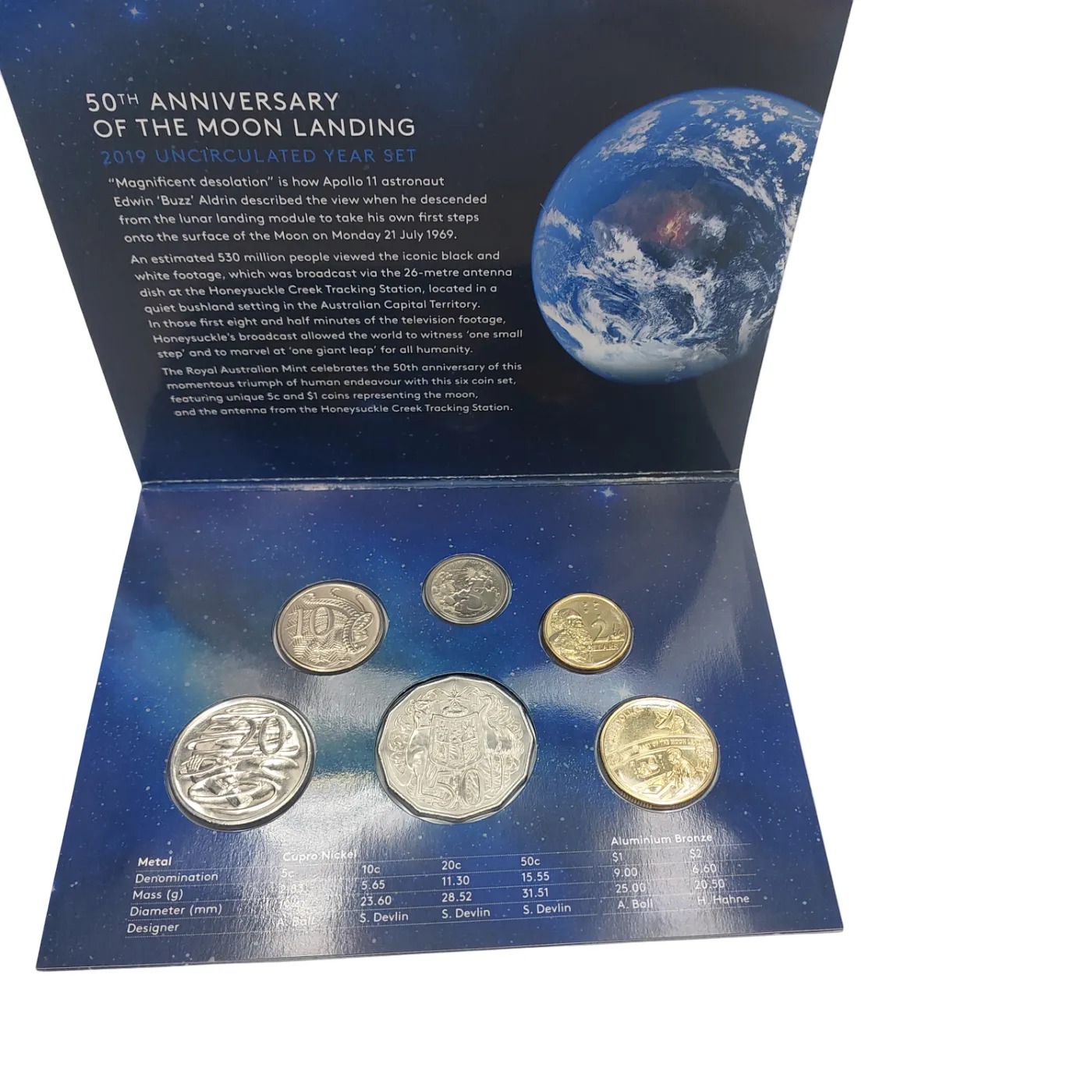 2019 50th Anniversary of the Moon Landing Silver Coin (GB 1416420)