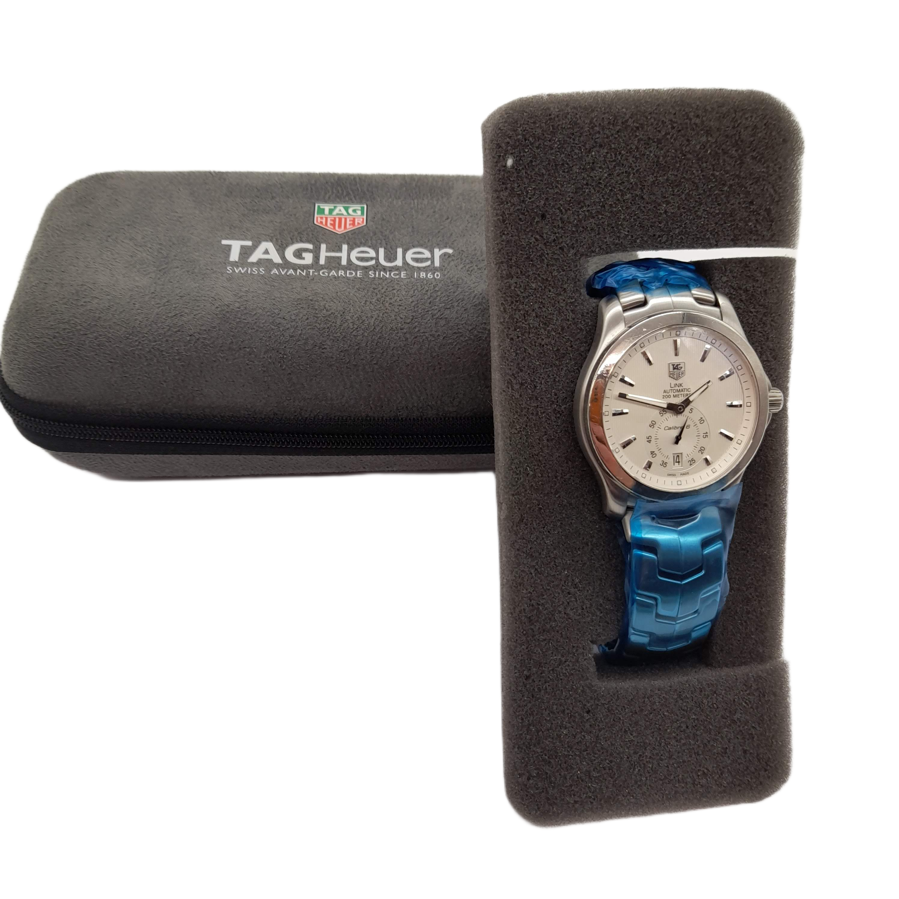 Tag Heuer Link Automatic Calibre 6 200m Mens Watch WJF211B With Case  With Case (WL 1343673)