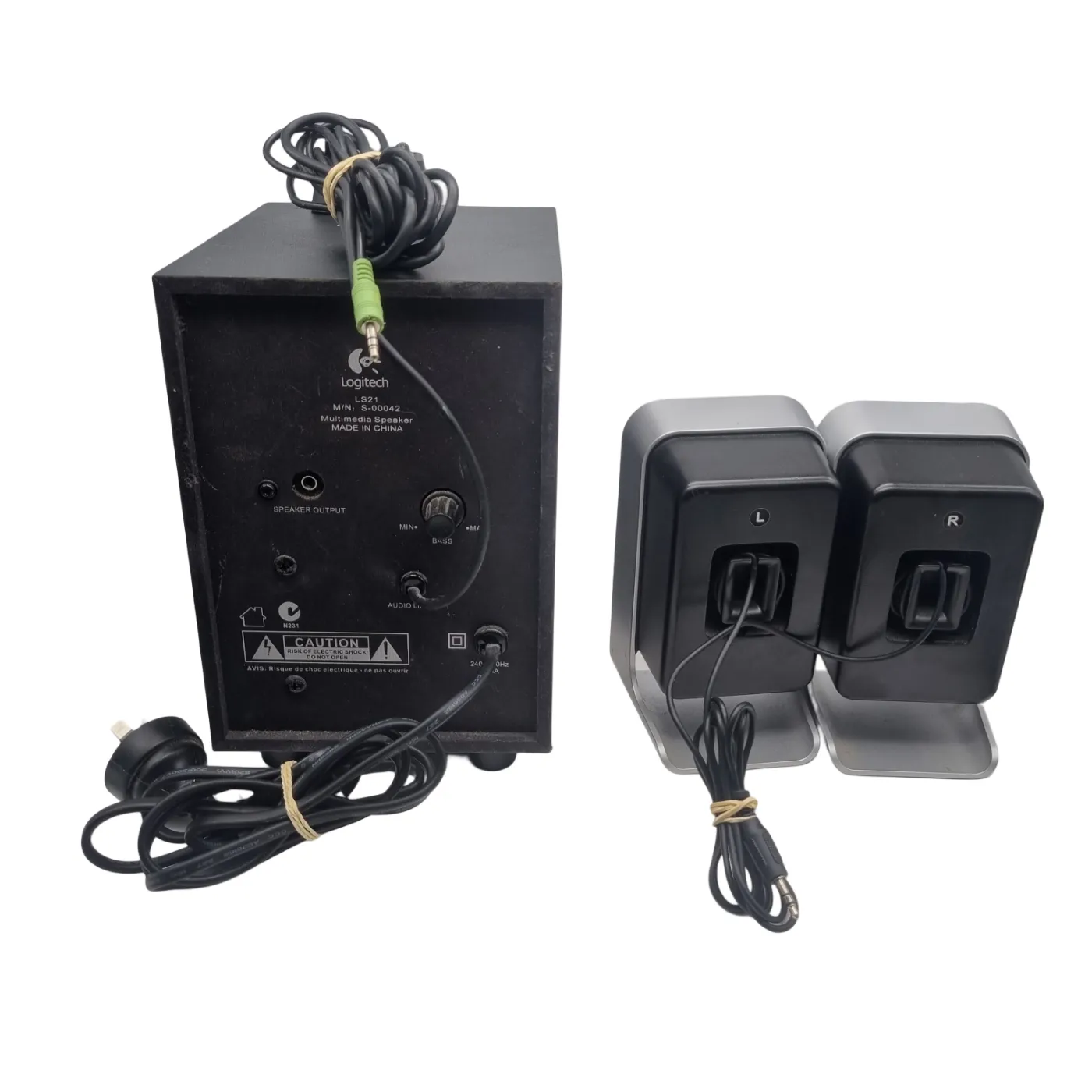 Logitech LS21 2.1 Stereo Speaker System (Black) (WR 1402380)