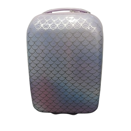 Unbranded 40cm Children’s Luggage, Mermaid Scale Pink/Purple, Very Good Condition (NA 1370073)