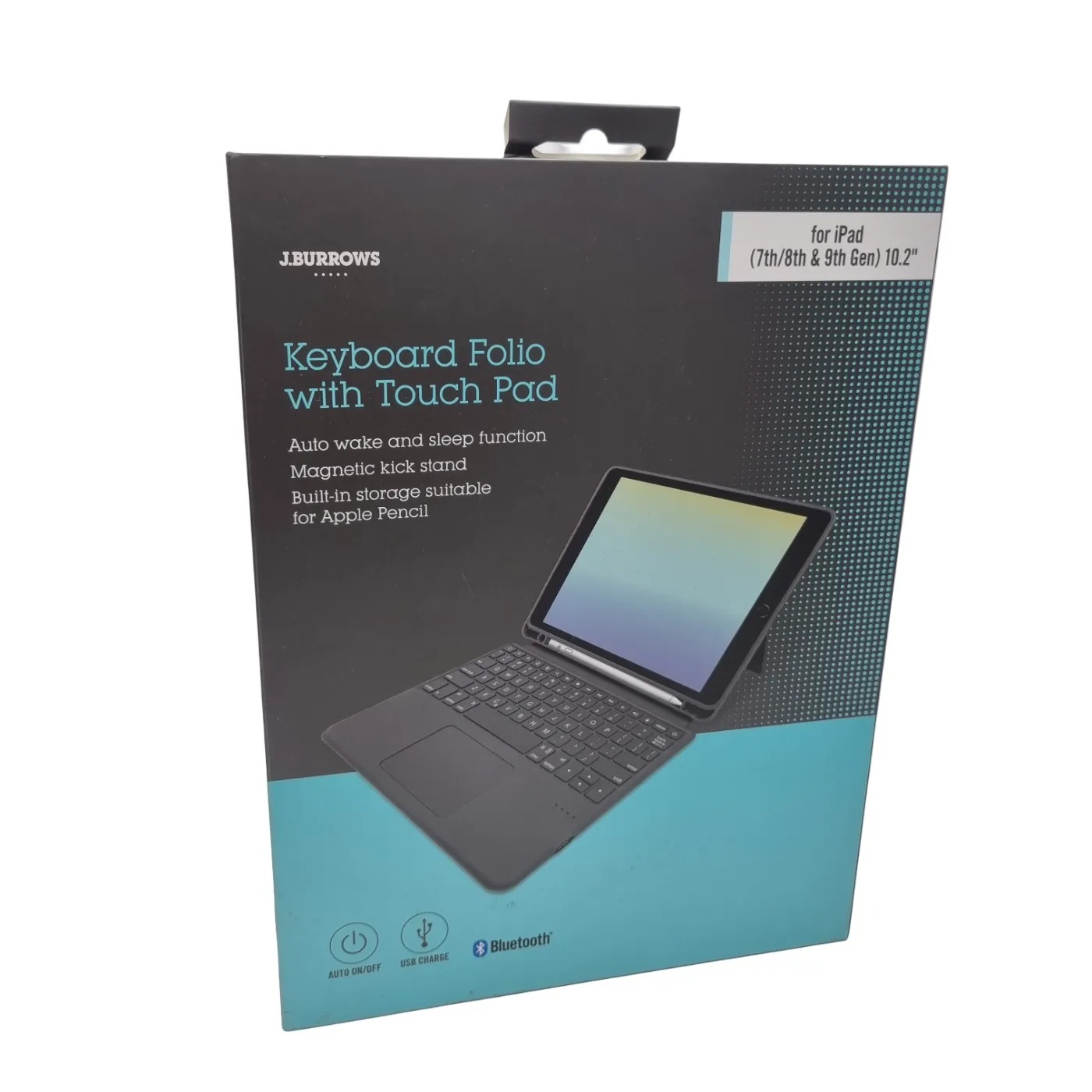 J Burrows Keyboard iPad Case JB102KBTCH (WR 1417424)