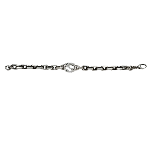 Gucci Interlocking bracelet Silver 50.7gms (NA-1376889)
