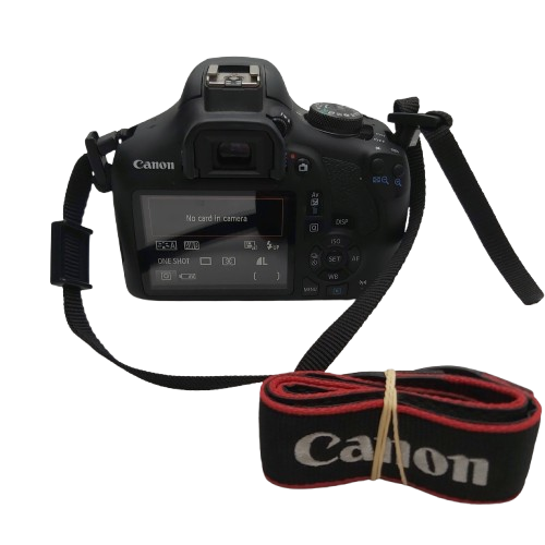 Canon DSLR EOS 1500D, 24.1MP, Black, With EFS 18-55mm 1:3.5-5.6 III Lens, Pro Master 58MM UV Lens Filter, Battery + Strap – No Charger (NA 1350568)