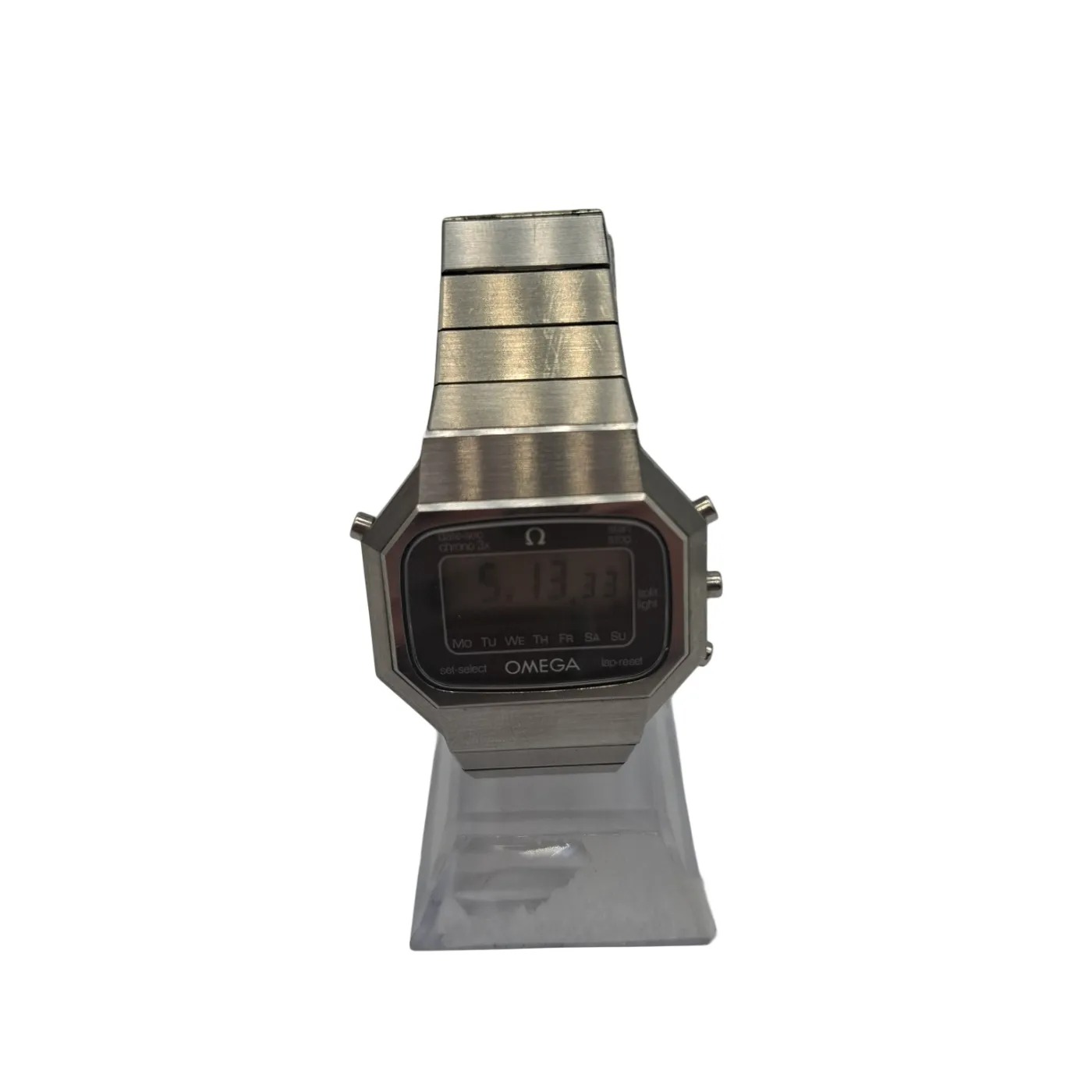Omega Seamaster 1620 Digital Silver Steel Band Watch (WR 1415817)