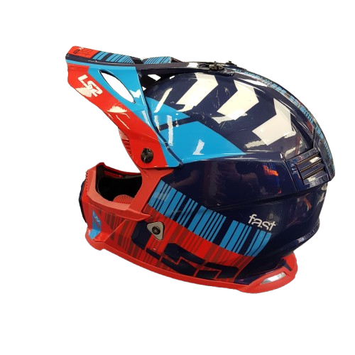 Ls2 Helmet Ecer22 Red Blue (1423948) (Used)
