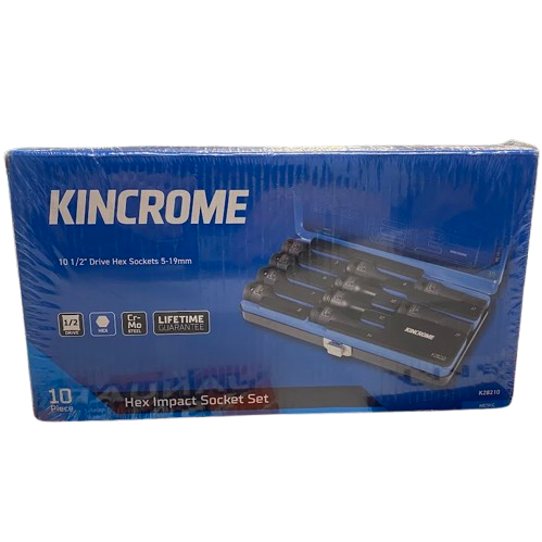 Kincrome K28210 10pce 1/2″ Drive Hex Impact Socket Set – Metric (NG 1383977)