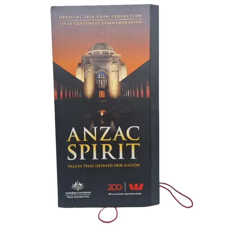 Royal Australian Mint: 2018 ANZAC Spirit 15 Coin Collection 20 & 50 Cent Coins Uncirculated in Folder