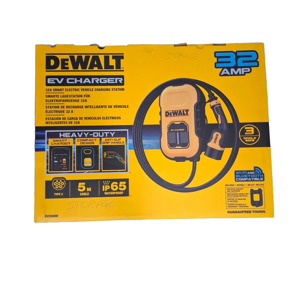 Dewalt EV Charger EV200DM Yellow In Box + Manual (1425432)