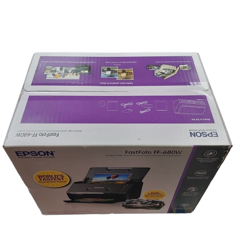 Epson FastFoto FF-680W A4 Colour Wireless Photo Scanner Like New In Box