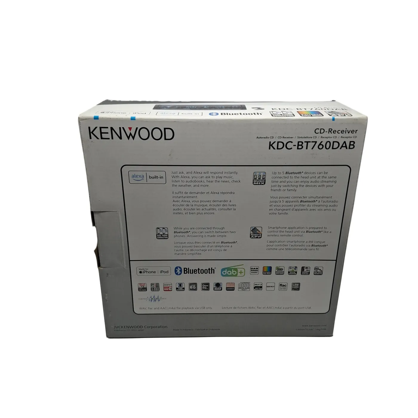 KENWOOD KDC-BT760DAB CD Receiver (WR)