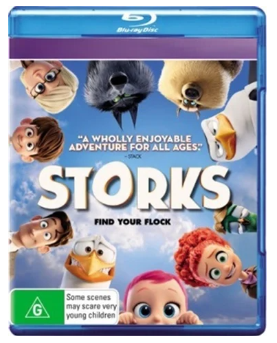 Storks Blu Ray + Digital Ultraviolet – Very Good Condition (CP)