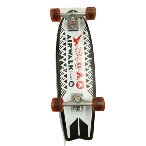 Airwalk Vintage 27-Inch Skateboard Black White Red Since 1986 (NG)