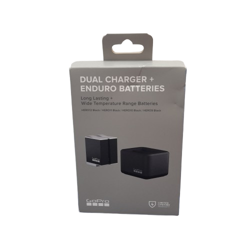 GoPro Dual Battery Charger with Two Enduro Batteries (BLBC1 / SPBL1B-C) (LN)
