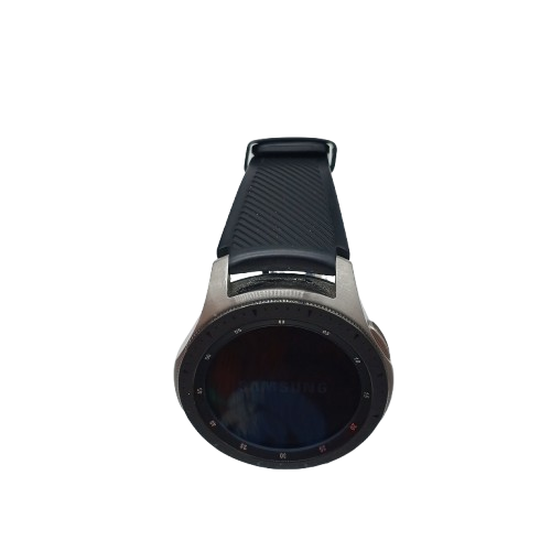 Samsung Galaxy Watch SM-R800, Silver, Acceptable Condition, Missing Button Covers, With Box, Charger + Spare Straps (WR 1376171_