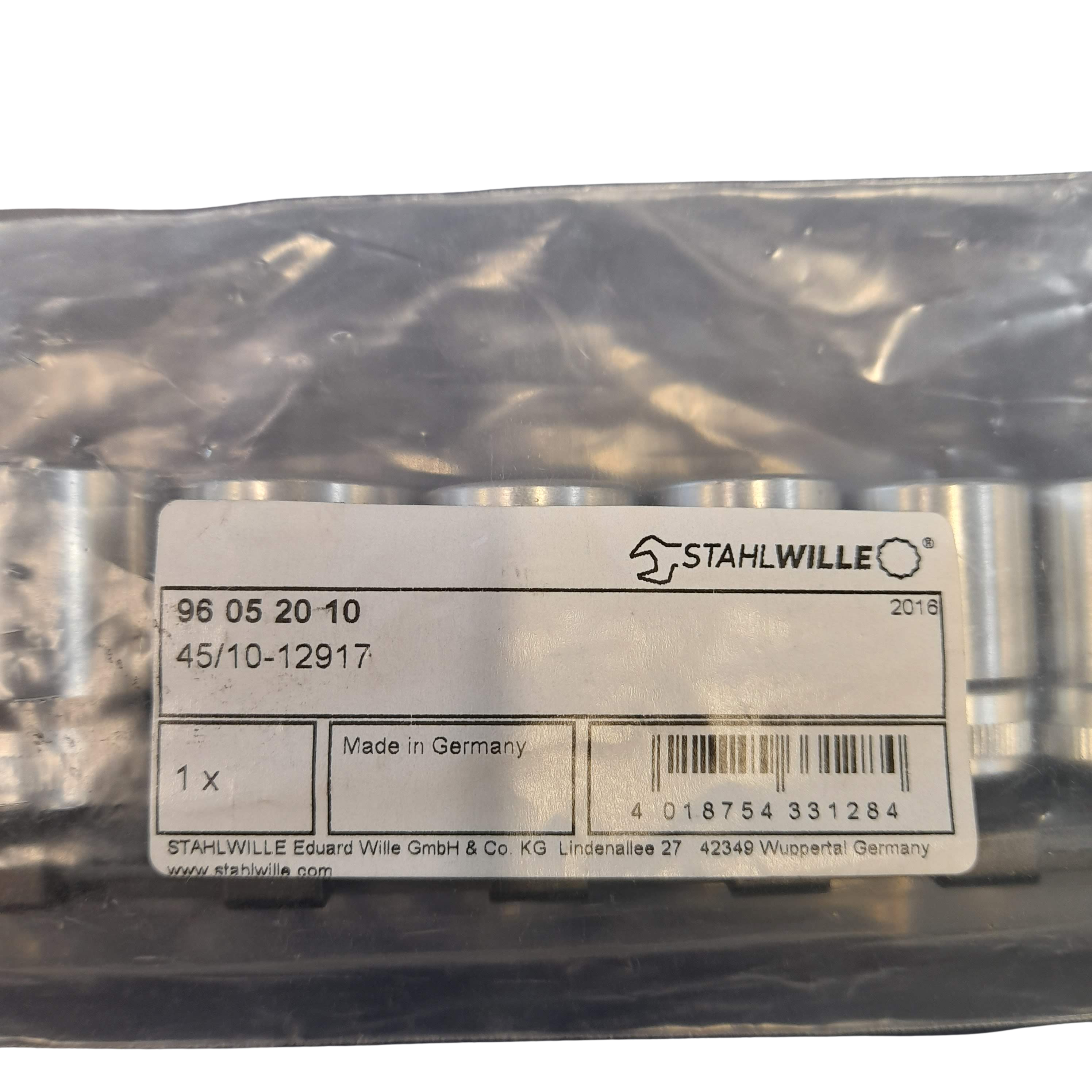 Stahlwille 3/8 Inch Socket Set 96052010 FACTORY SEALED LIKE NEW (GE 1424714)