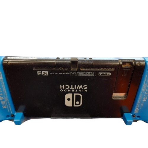 Nintendo Switch Console – No Charger or Dock – With MegaMan Comfort Grip Joy-Con Attachments – Condition as Pictured