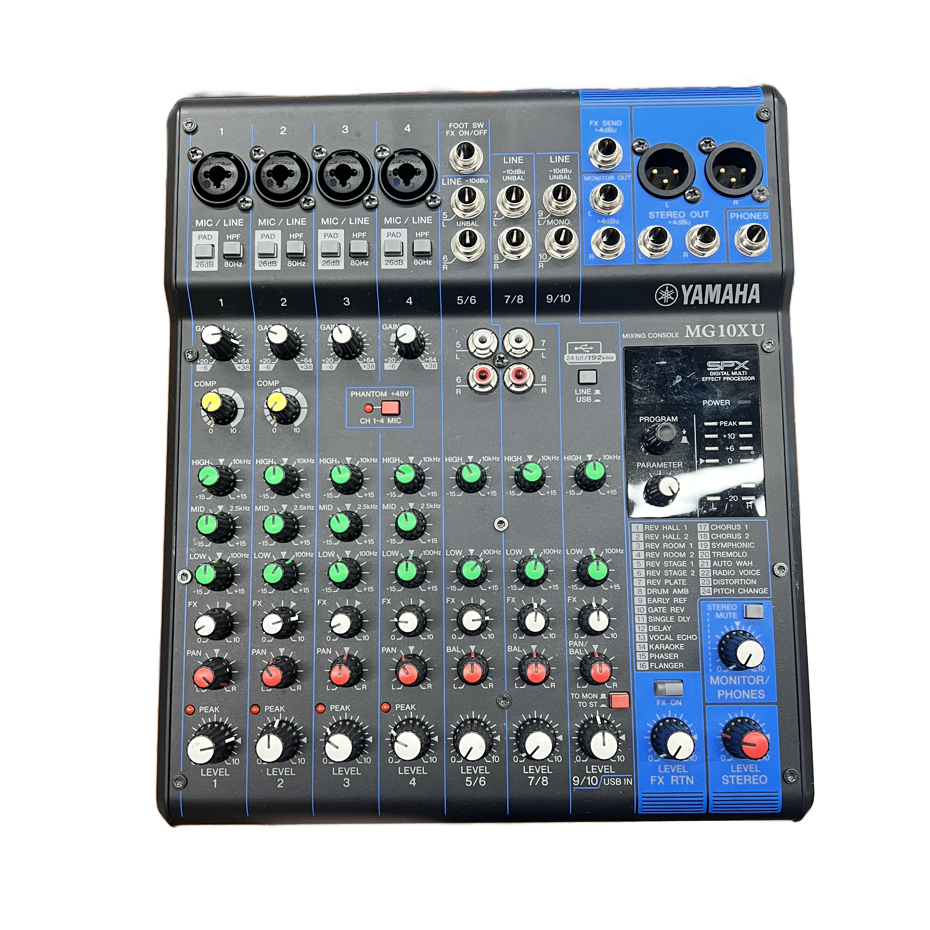 Yamaha MG10XU 10-Input Mixer with Built-In Effects and USB Interface (MK)