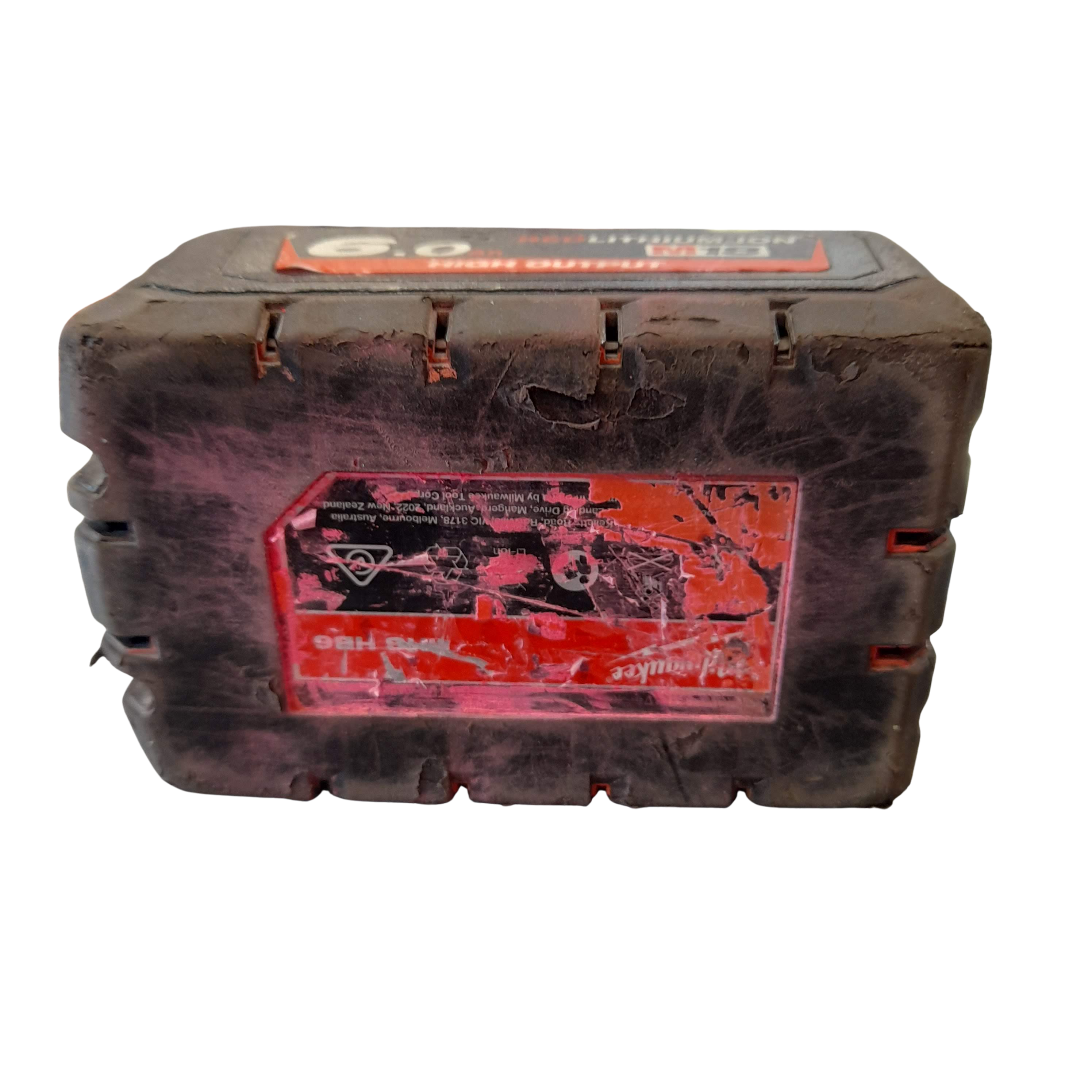 Milwaukee M18™ REDLITHIUM™ HIGH OUTPUT™ 6.0Ah Battery (M18HB6) Spray Paint On Bottom (GE 1400830)
