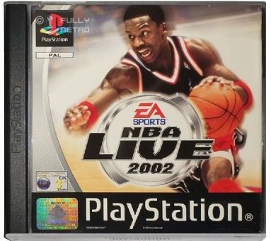 NBA Live 2002 Playstation 1 Game Good Condition WIth Manual (GE)