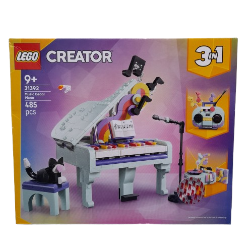 LEGO Creator 3-in-1 Music Decor Piano With Cat 31392 (LN)