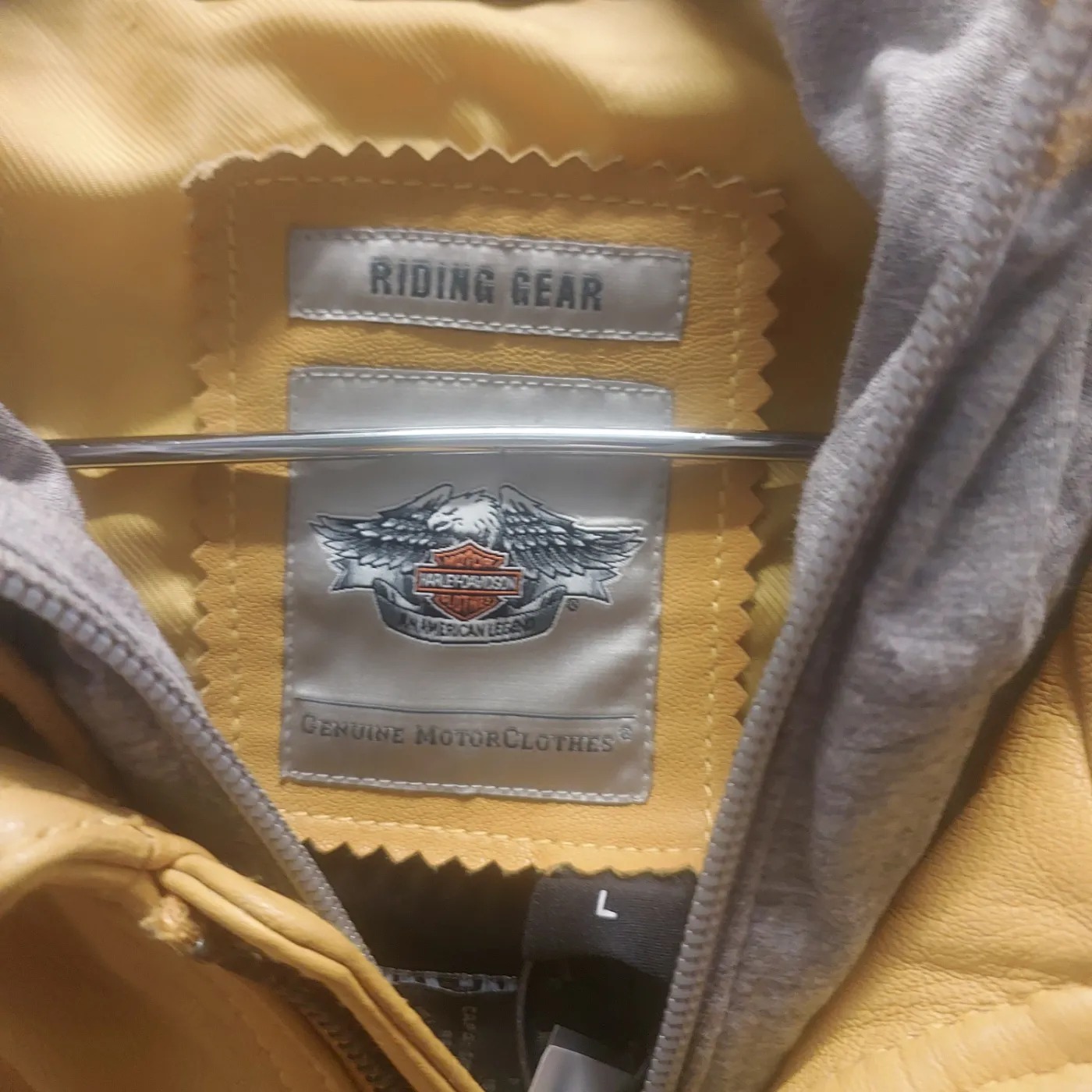 Harley Davidson Leather Jacket 2 In 1 Yellow Ladies (1419207) (GB)