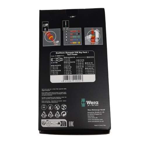 Wera Screwdriver Set KK VDE 17 Universal Black (LN)