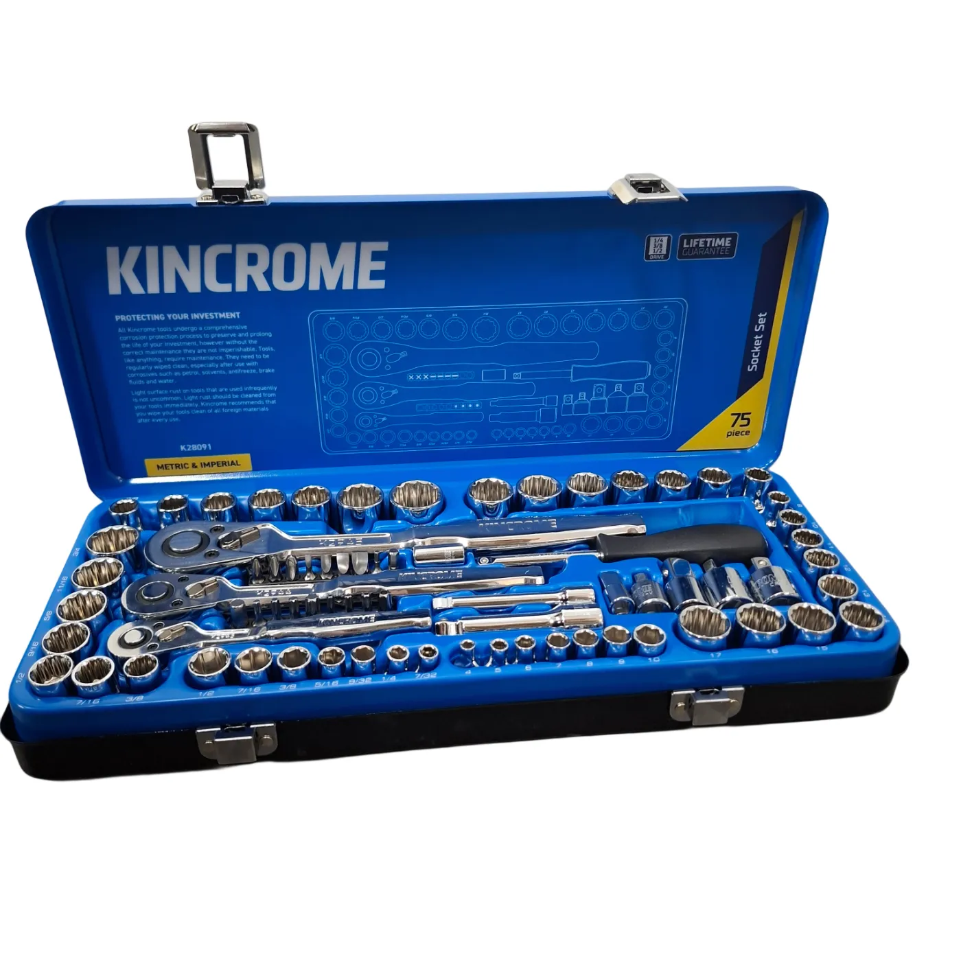 Kincrome Socket Set K28091 Silver (WR 1420845)