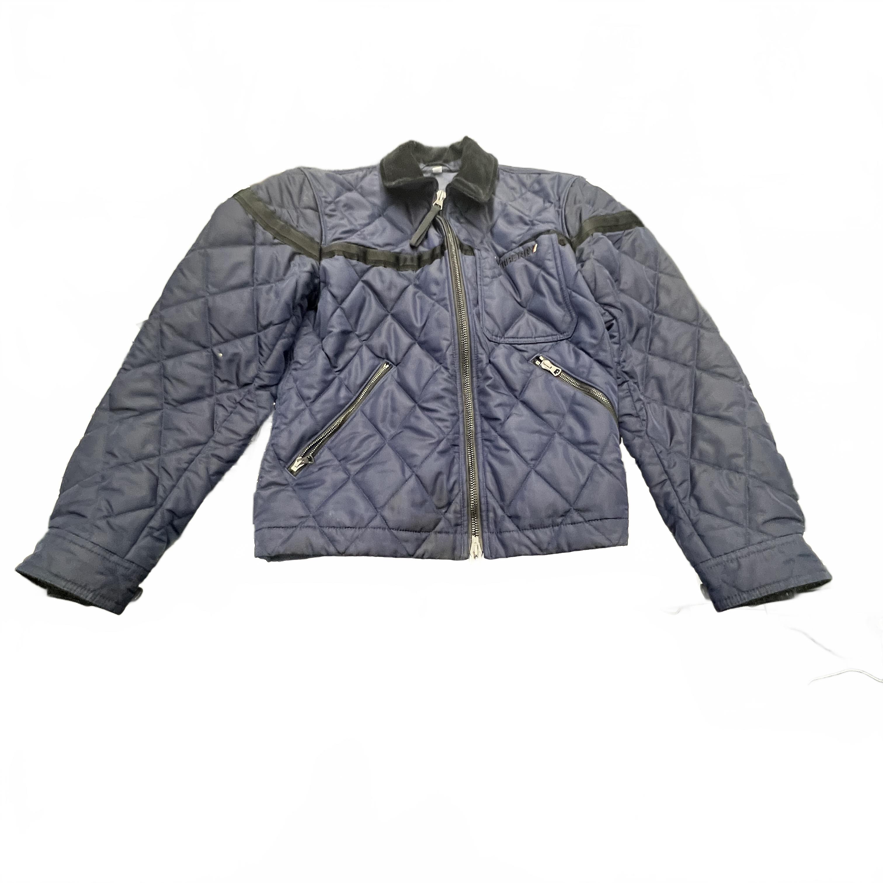 Burberry Quilted Jacket Blue Quilted Jacket (MK)