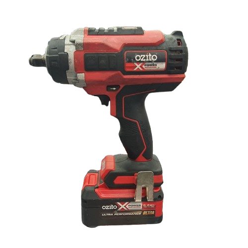Ozito PXBWS400 18V Brushless 3-Speed 1/2 Inch Impact Wrench Red With Ultra Performance Battery 5.2Ah (1423454) (MR)