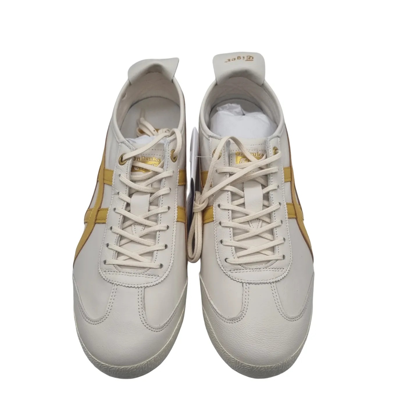 Onitsuka Tiger Mexico 66 SD Shoes White Gold Size: US 8.5 + Box (WR 1419951)