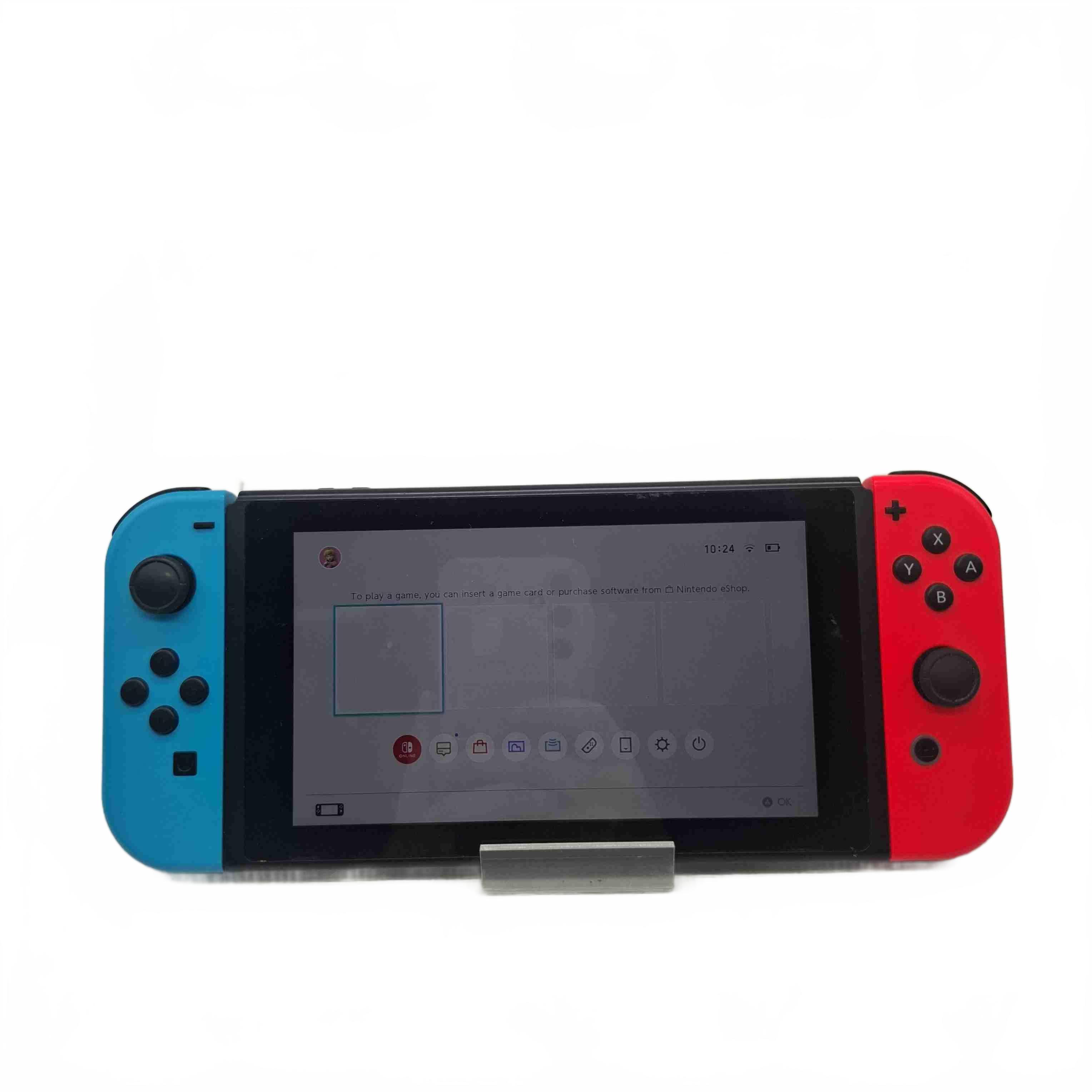 Nintendo Switch Console HAC-001 + Case + Joycon Wrist Straps *Scratched Screen* (WR 1432668)