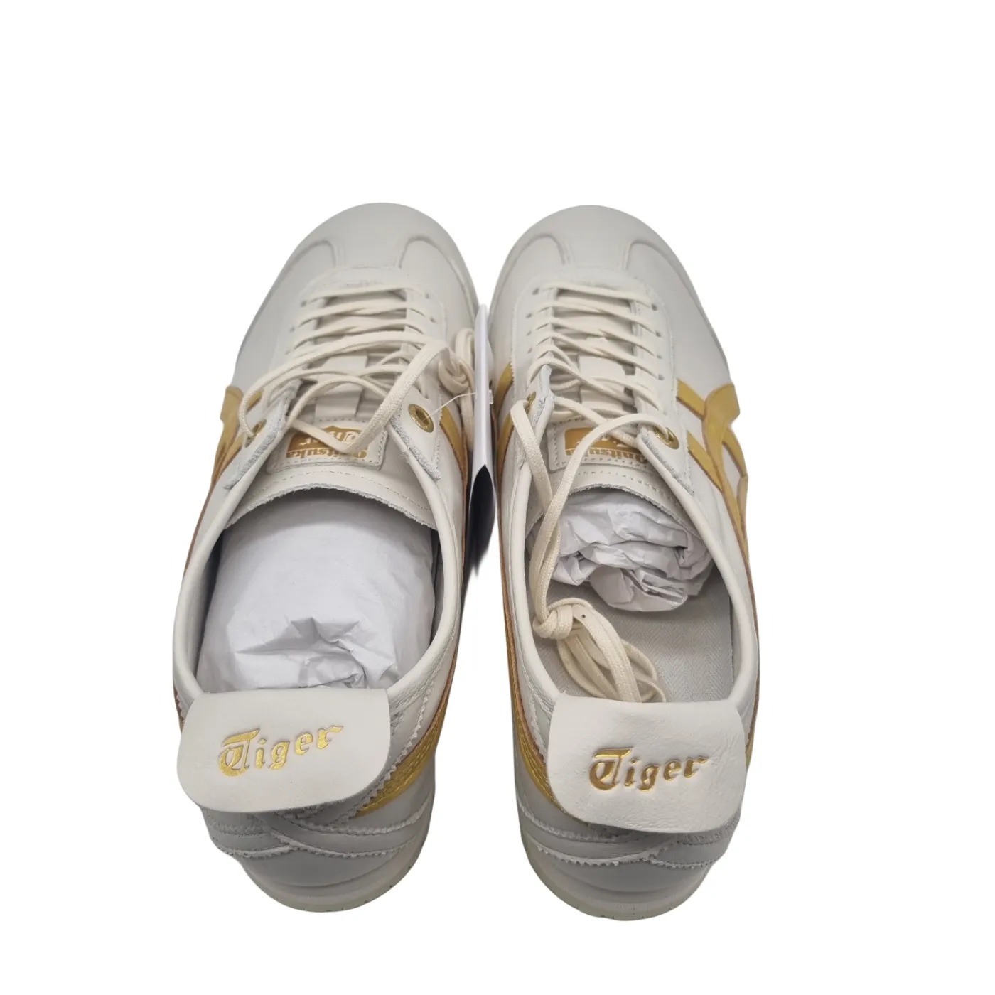 Onitsuka Tiger Mexico 66 SD Shoes White Gold Size: US 8.5 + Box (WR 1419951)