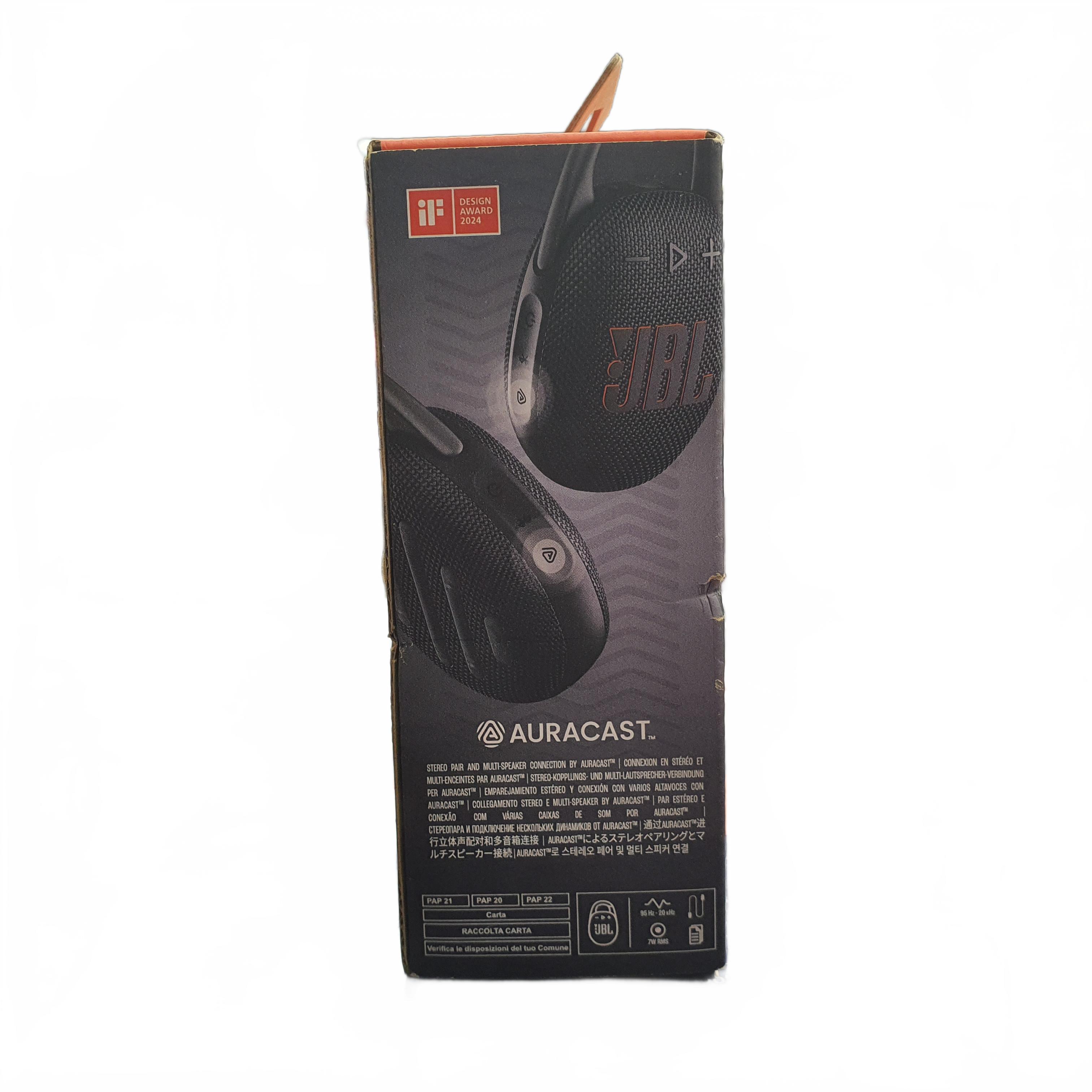 JBL Clip 5 Portable Bluetooth Speaker Black (1434434) (MR)