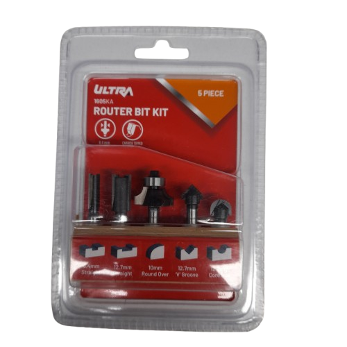 Ultra 1605KA 5Pce Router Bit Set (MR)