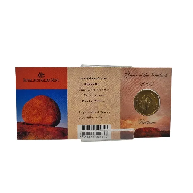 2002 Year of the Outback ‘B’ Brisbane One Dollar ($1) Uncirculated Australian Decimal Coin