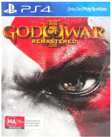 God Of War 3 Remastered Playstation 4 Game Good Condition With Manual