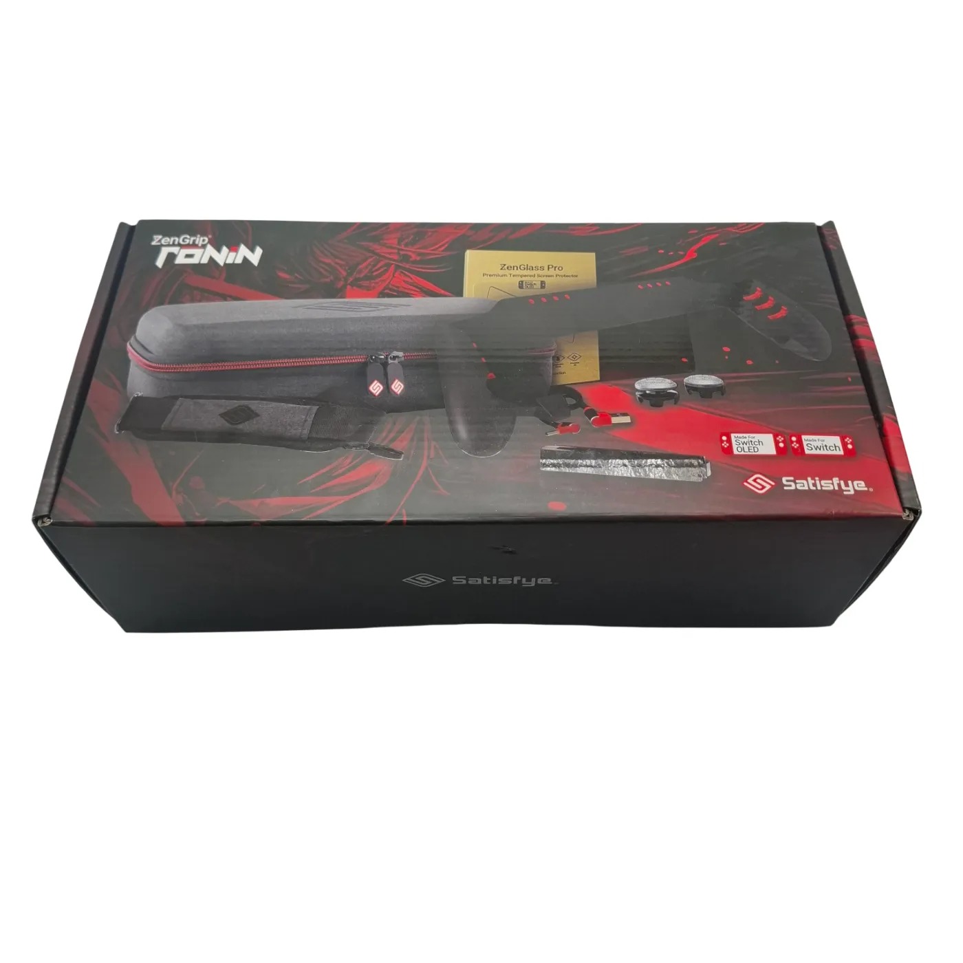 Satisfye ZenGrip Ronin Case for Nintendo Switch OLED with Grip and tempered glass Protector In Box  (WR 1405527)