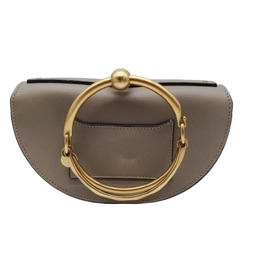 Chloe Small Nile Leather Minaudiere Bag + Dust Bag + Entrupy **No Shoulder Strap** – Second Hand Item Good Condition (1391867 CP)