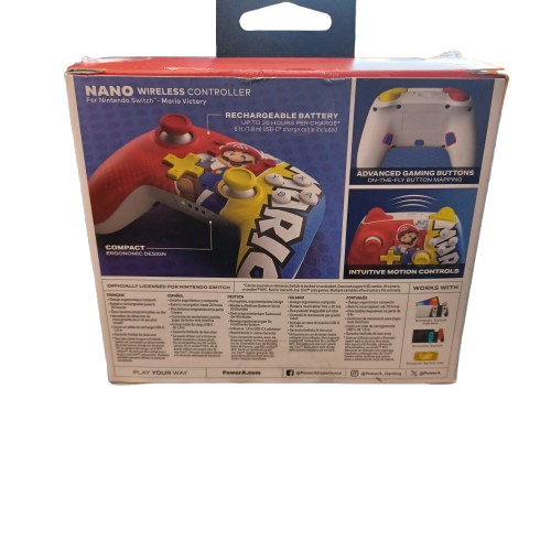 Nano Enhanced Wireless Controller for Nintendo Switch – Mario Victory