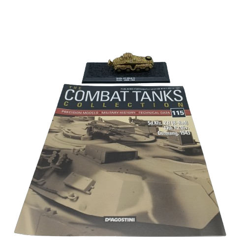 Combat Tanks Collection Sd.Kfz 231 Brown Tank Figure In Case With Magazine (CP)