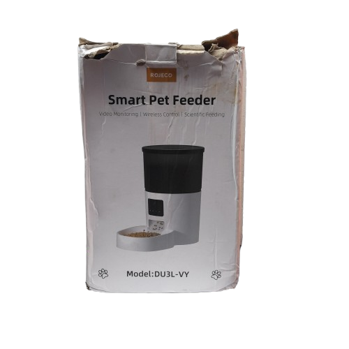 Rojeco Pet Feeder DU3L-VY White And Black Smart Pet Feeder (MR)