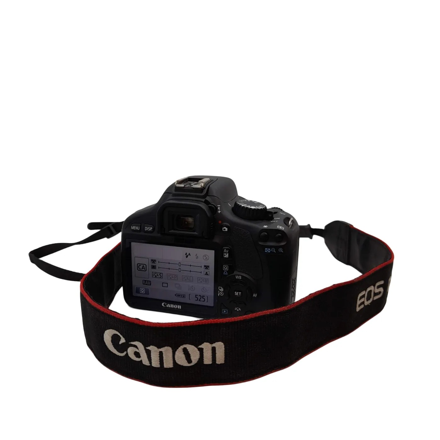 Canon SLR Camera DS126271 EOS Rebel T2i Black With 18-55mm Lens +Charger +Strap +Battery (WL1410406)