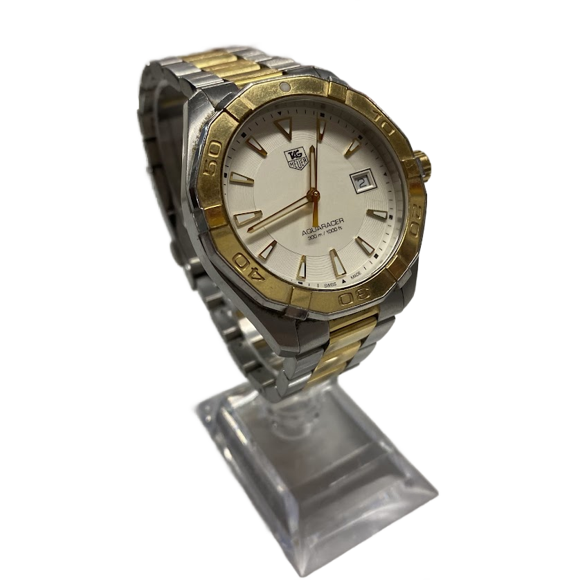 TAG Heuer Aquaracer 300M 100FT Gold and Silver Round (NG)