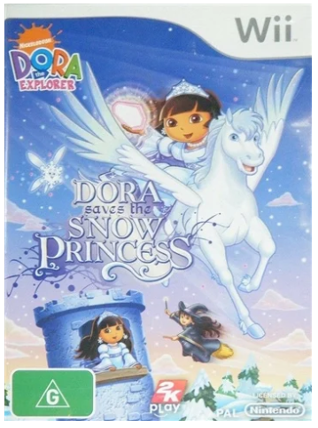 Dora The Explorer Dora Saves The Snow Princess Nintendo Wii very Good Condition No Manual