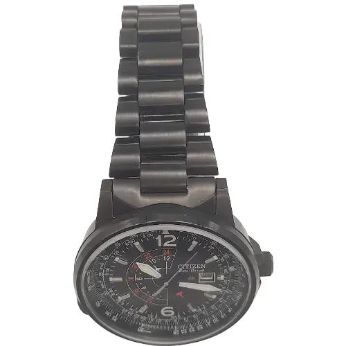Citizen Nighthawk Eco-Drive Watch With Box, Manual & Tag – Ref: BJ7019-62E