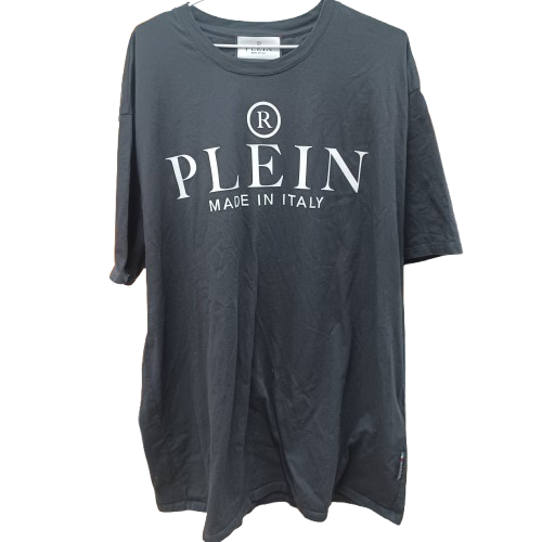 Philipp Plein Men’s T-Shirt, 5XL, Black, “Plein Made In Italy” Design On Front, Excellent Condition, With Box & Tags